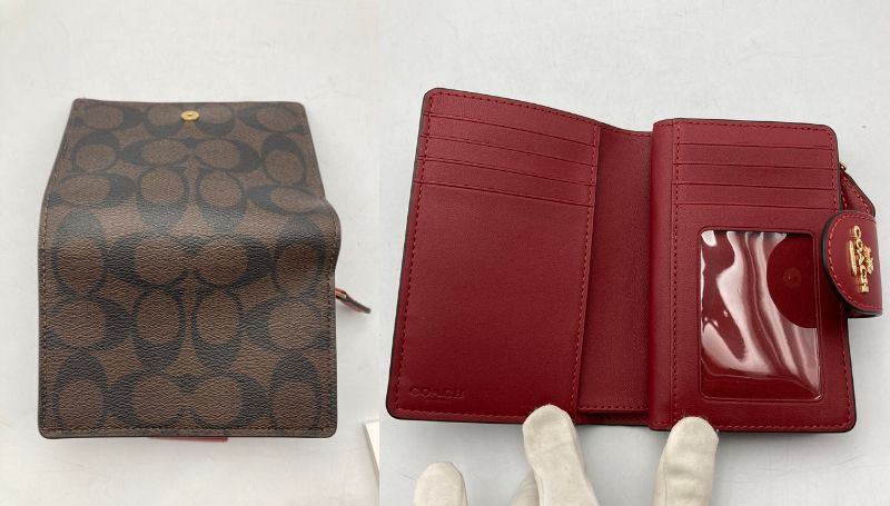 COACH コーチ ミディアム コーナー ジップ ウォレット C0082 中古 D4