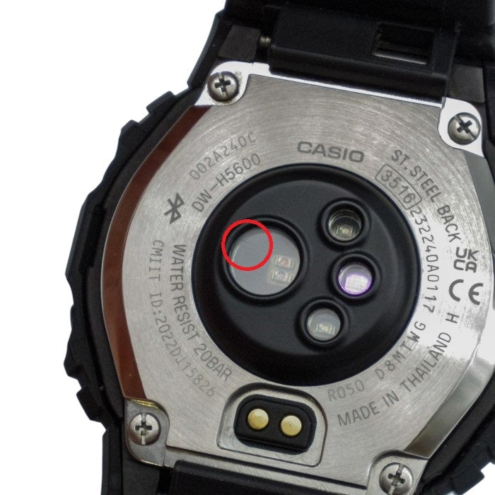 CASIO G-SHOCK 腕時計 メンズ デジタル G-SQUAD ランニング アプリ連動 睡眠計測 DW-H5600-1JR 中古 T1