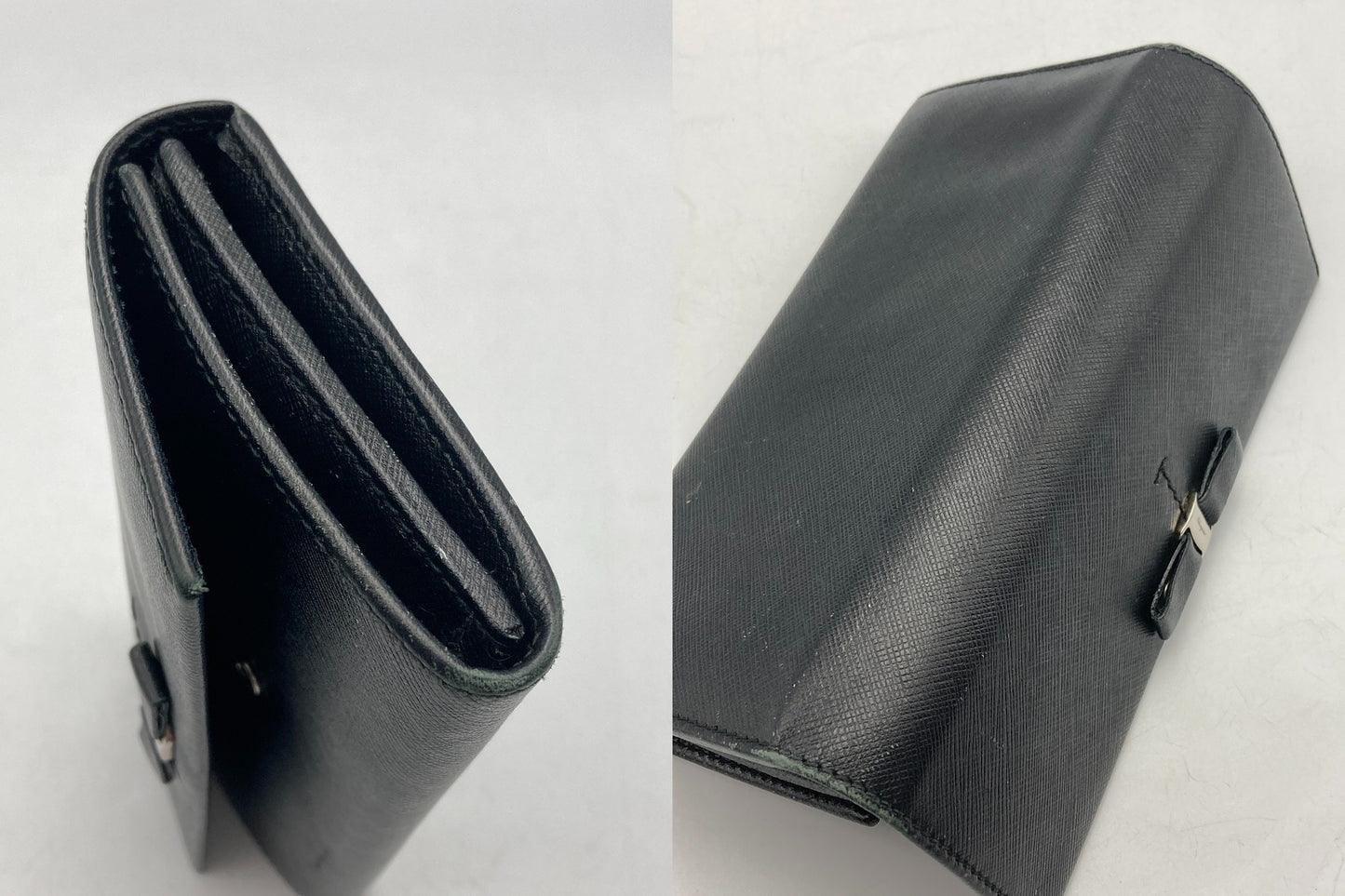 Salvatore Ferragamo フェラガモ ヴァラリボン 長財布 レザー 22-A994 中古 D4