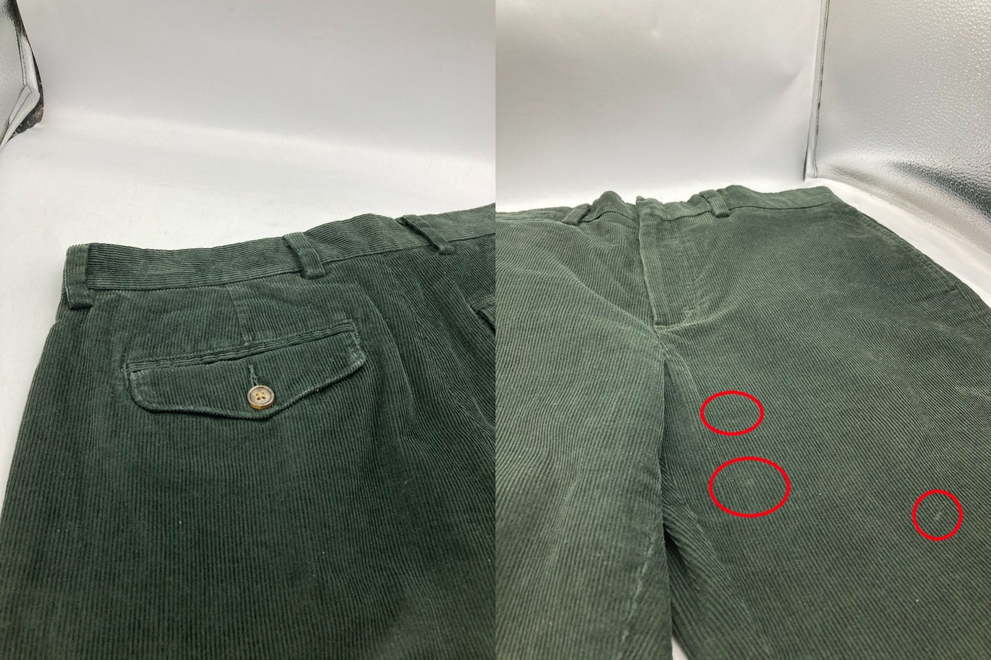 L.L.Bean エルエルビーン クラシックフィット コーデュロイパンツ サイズ32 グリーン 中古 D4