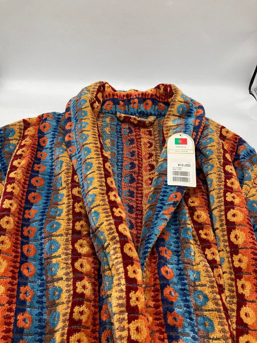 PORTUGAL 中東欧製 バスローブ コットン100％ 中古 D4