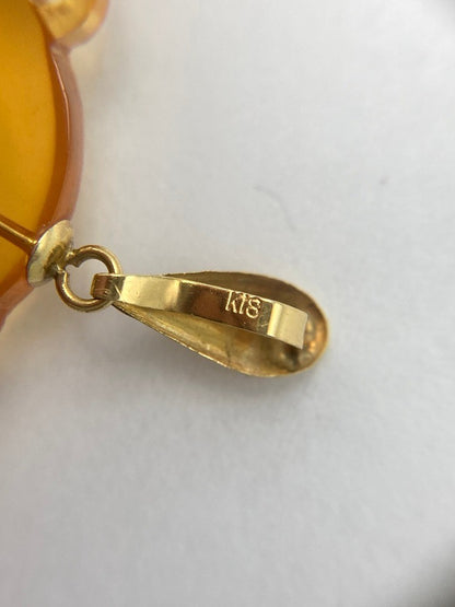 本鼈甲 べっ甲 白甲 透かし彫り ペンダントトップ 中古 D4