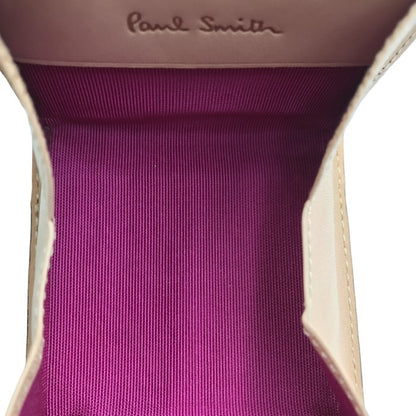 Paul Smith ポールスミス コインケース メンズ シボレザー 牛革 ボックス型 小銭入れ ブラウン PSP350 中古 T1