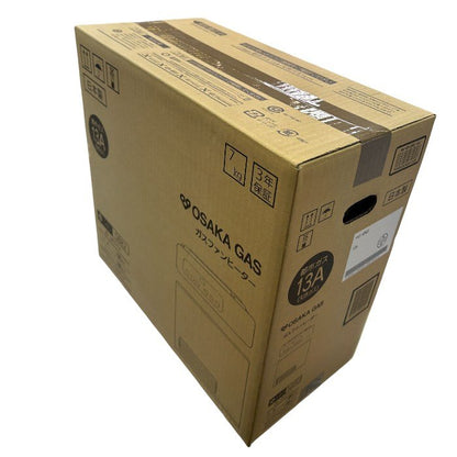 未開封品 大阪ガス ガスファンヒーター ホワイト 都市ガス用 13A 木造7畳まで/コンクリート9畳まで 140-5882 暖房器具 冬 家電 中古 W1