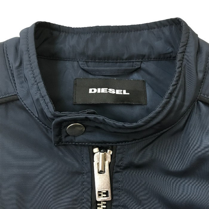 DIESEL ディーゼル ブルゾン S ライダースジャケット メンズ アウター ネイビー 中古 KW1