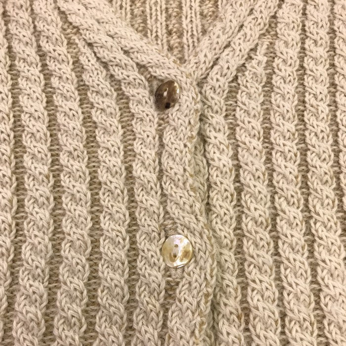 INIS MEAIN イニシュマン カーディガン レディース 冬 ウール ベージュ Mサイズ 中古 M1