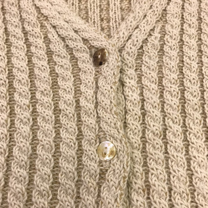 INIS MEAIN イニシュマン カーディガン レディース 冬 ウール ベージュ Mサイズ 中古 M1