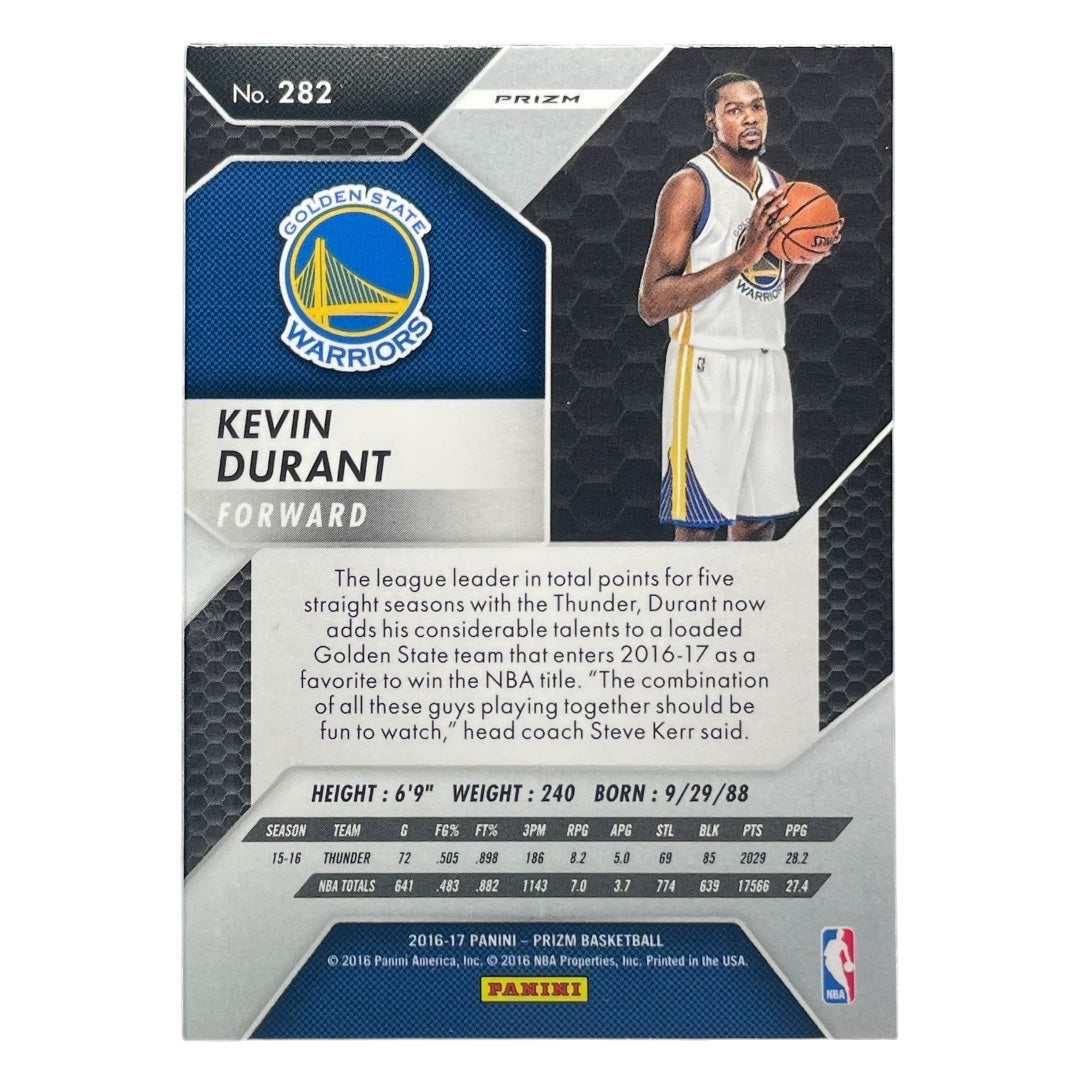 PANINI NBAカード PRIZM KEVIN DURANT WARRIORS #282 中古 IT2