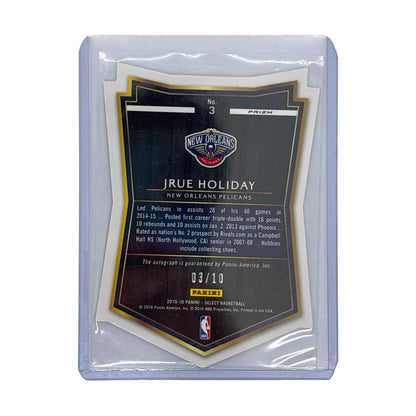 PANINI NBAカード SELECT DIE-CUT PRIZM JRUE HOLIDAY NEW ORLEANS PELICANS 03/10 #3 中古 IT1