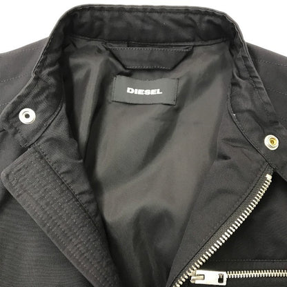 DIESEL ディーゼル ライダースジャケット メンズ 春秋 コットン ブルゾン フルジップ ブラック Sサイズ 00S9N0-J-GLORY-0LAXT 中古 T1