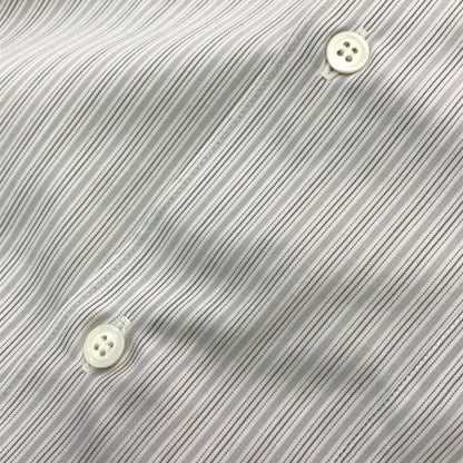 COMME des GARCONS HOMME コムデギャルソンオム シャツ メンズ 長袖 コットン ストライプ ホワイト/グレー HB-050520 中古 T1