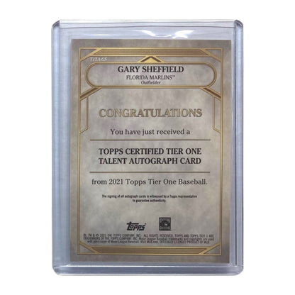 TOPPS MLBカード TIER 1 GARY SHEFFIELD FLORIDA MARLINS /300 #T1TA-GS 中古 IT2