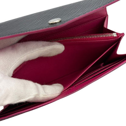 LOUIS VUITTON ルイヴィトン エピ ポルトフォイユ サラ 長財布 M64322 ノワール ピンク ブラック ブランド レディース 中古 W４