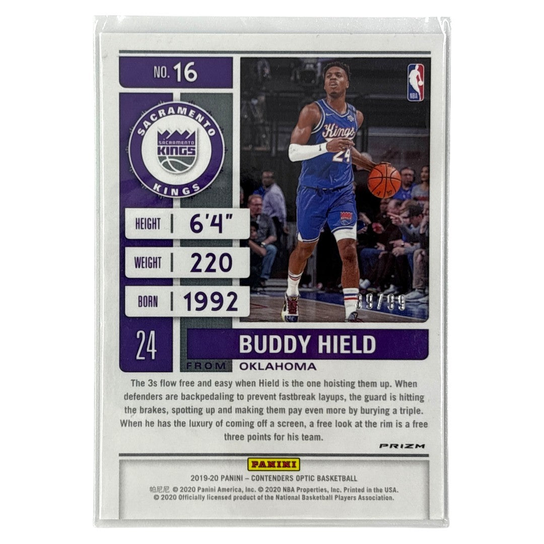 PANINI NBAカード CONTENDERS OPTIC PRIZM BUDDY HIELD SACRAMENTO KINGS /99 #16 中古 IT1