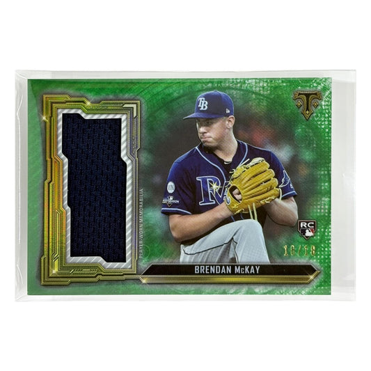 TOPPS MLBカード TRIPLE THREADS BRENDAN McKAY TAMPA BAY RAYS /18 #SJR-BM 中古 IT1