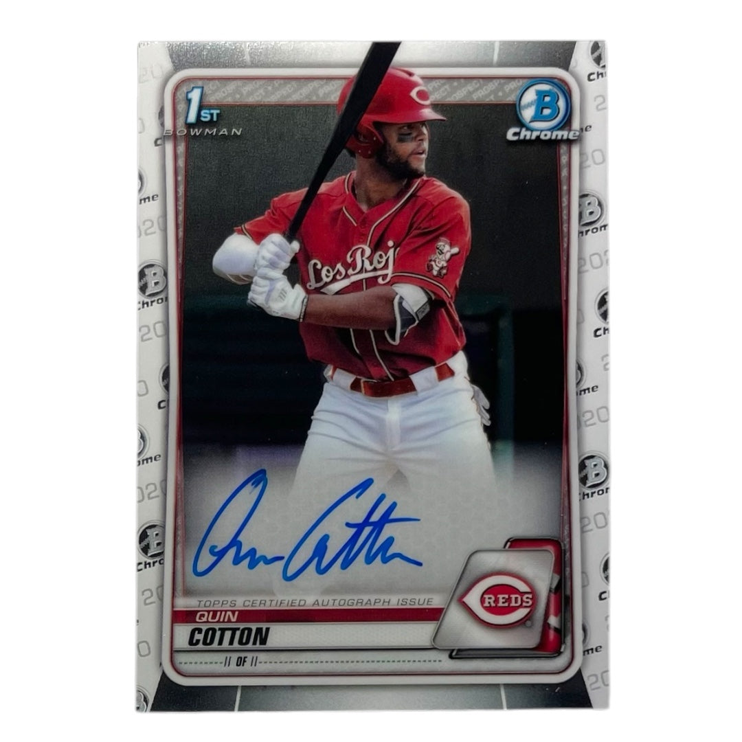 TOPPS MLBカード BOWMAN CHROME 1ST QUIN COTTON CINCINNATI REDS #CPA-QC 中古 IT2