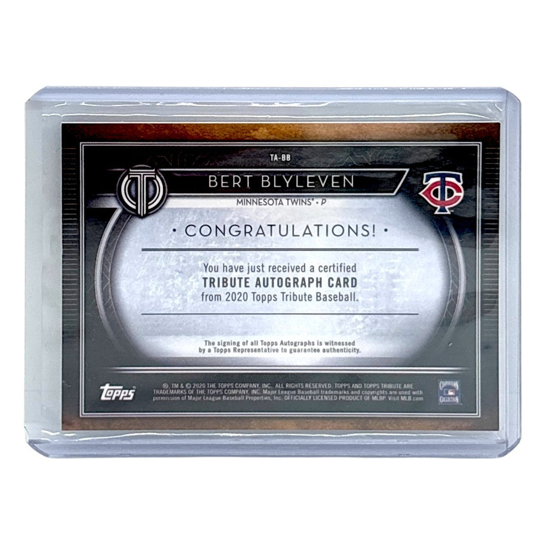 TOPPS MLBカード TRIBUTE BERT BLYLEVEN MINNESOTA TWINS /150 #TA-BB 中古 IT1