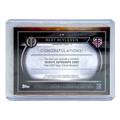 TOPPS MLBカード TRIBUTE BERT BLYLEVEN MINNESOTA TWINS /150 #TA-BB 中古 IT1