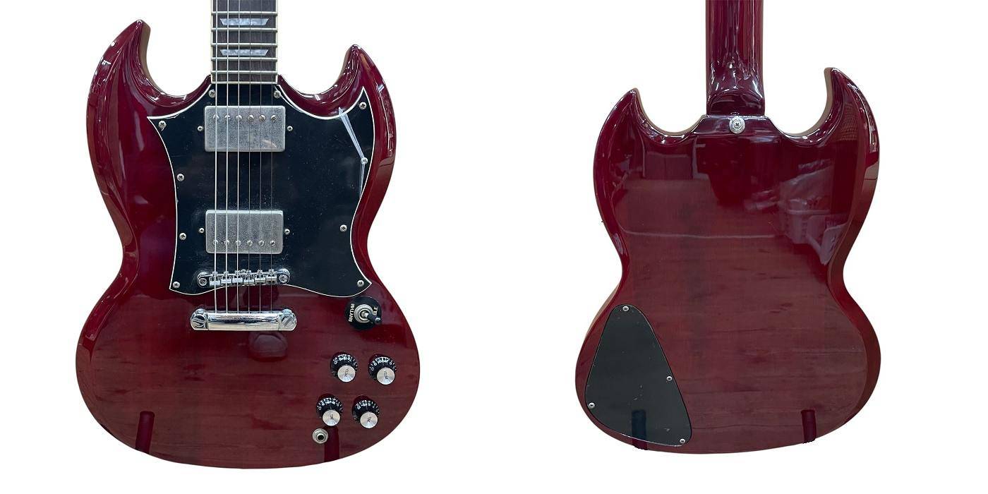 GrassRoots グラスルーツ SGタイプ エレキギター 入門 練習 ダブルカッタウェイ 中古 R4
