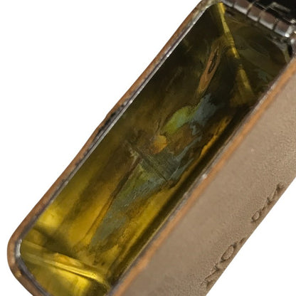 リネージュII × ZIPPO 3周年記念 種族シリーズ ドワーフ オイルライター LINEAGE 限定100個 シリアルナンバー 革巻き 型押し レザー ブラウン 中古 T1