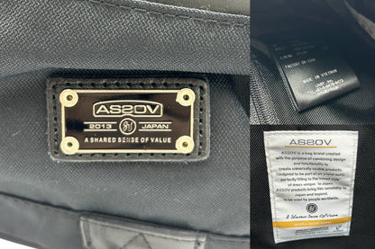 AS20V アッソブ ウエストバッグ 鞄 ボディバッグ ブラック 中古 W４