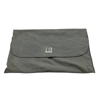 dunhill ダンヒル セカンドバッグ レザー ブラック クラッチバッグ 鞄 本革 メンズ 中古 W４