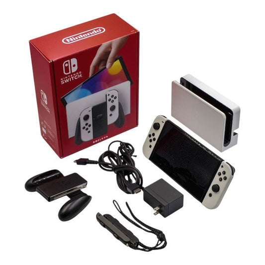 任天堂 Nintendo Switch 本体 有機ELモデル Joy-Con(L)/(R) ホワイト HEG-S-KAAAA(JPN) 中古 a1