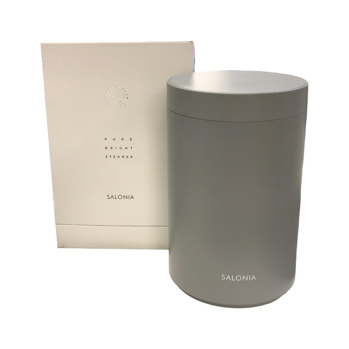 SALONIA サロニア ピュアブライトスチーマー グレー 顔・フェイス用 スキンケア 温冷スチーム 化粧水ミスト SAL22207SL 中古 T1