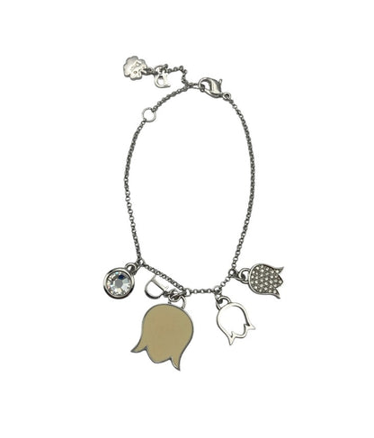Dior ディオール フラワーモチーフ ブレスレット 中古 D4