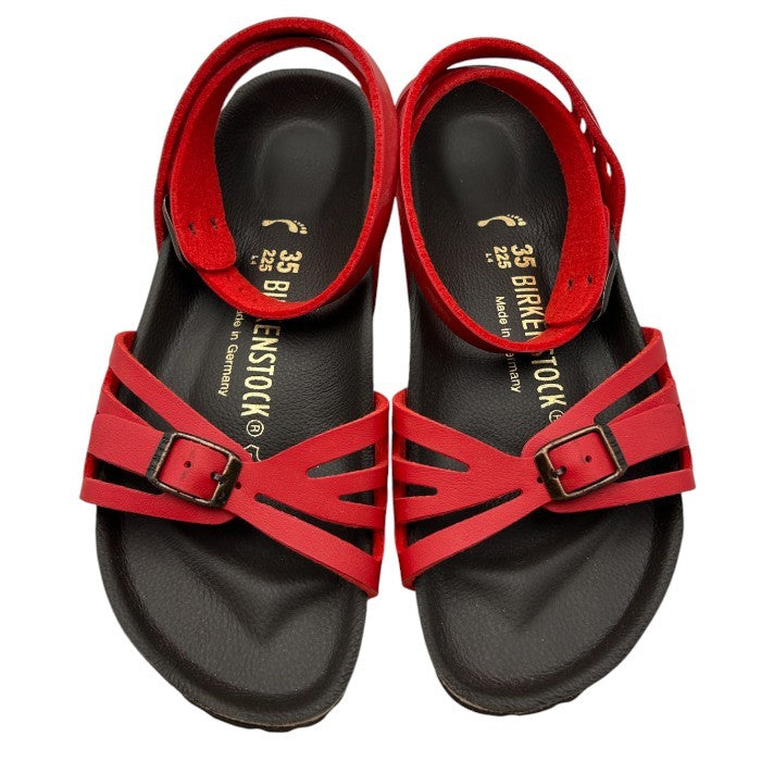 BIRKENSTOCK ビルケンシュトック サンダル レッド 35 22.5cm 靴 シューズ 夏 レディース ストラップ 中古 W４