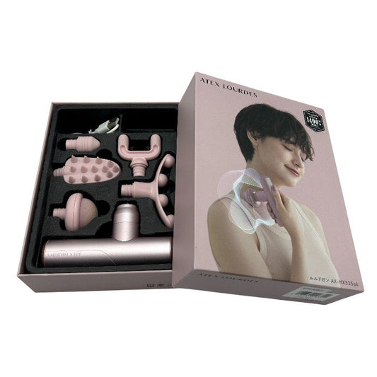 ATEX LOURDES アテックス ルルドガン AX-HX335pk 家電 リラックス 充電式 頭皮 肩 太もも 腕 中古 W４