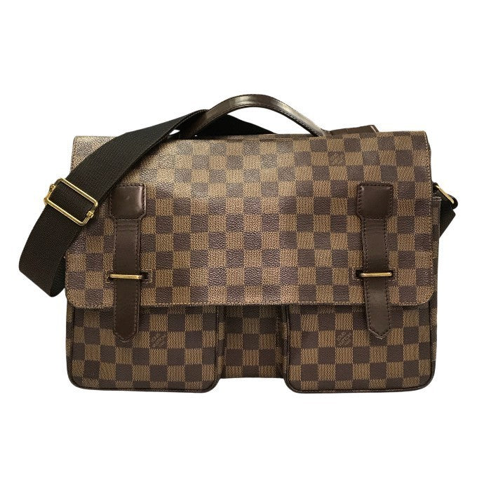 LOUIS VUITTON ルイヴィトン ダミエ エベヌ ブロードウェイ ショルダーバッグ メンズ 斜め掛けショルダー ビジネスバッグ ブラウン N42270 中古 T1