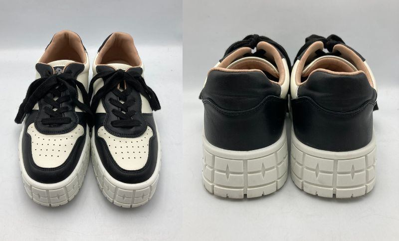 RUCO LINE ルコライン プラットフォーム スニーカー GB582 NERO-BIANCO サイズ38 中古 D4