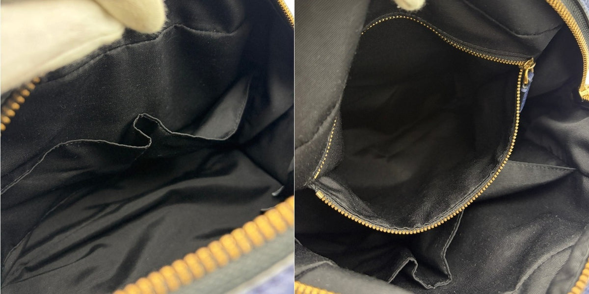 MARC JACOBS マークジェイコブス ゴッサム スモール バウレット ２WAY ハンドバッグ ネイビー 鞄 ブランド レディース レザー ショルダー 中古 W４