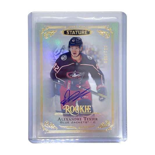 UPPER DECK NHLカード STATURE ALEXANDRE TEXIER BLUE JACKETS 046/199 #154 中古 IT1