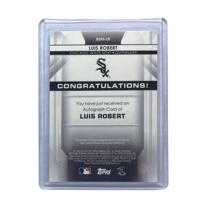 TOPPS MLBカード BOWMAN STERLING LUIS ROBERT CHICAGO WHITE SOX #BSRA-LR 中古 IT2