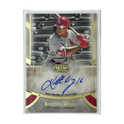 TOPPS MLBカード TIER ONE KOLTEN WONG ST. LOUIS CARDINALS 259/300 #PPA-KW 中古 IT1