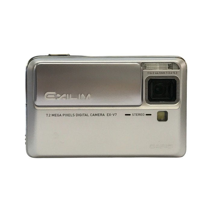 CASIO カシオ EXILIM デジタルカメラ シルバー Hi-ZOOM 720万画素 EX-V7SR 中古 T1