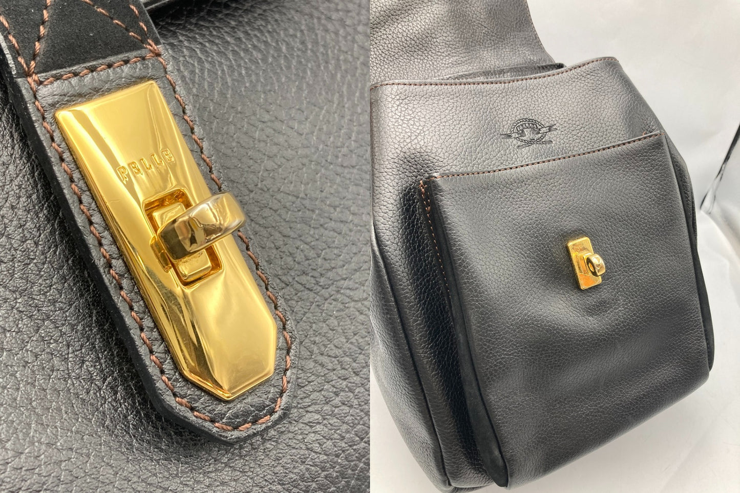 PELLE BORSA ペレボルサ レザー リュックサック 中古 D4