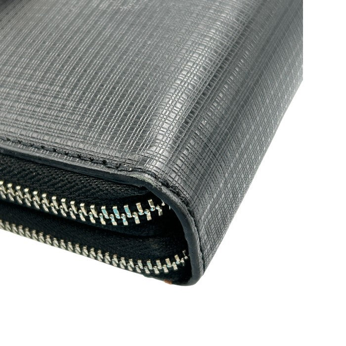 is/it イズイット レザー 長財布 メンズ レディース 大容量 ラウンドファスナー ダブルファスナー 中古 W４