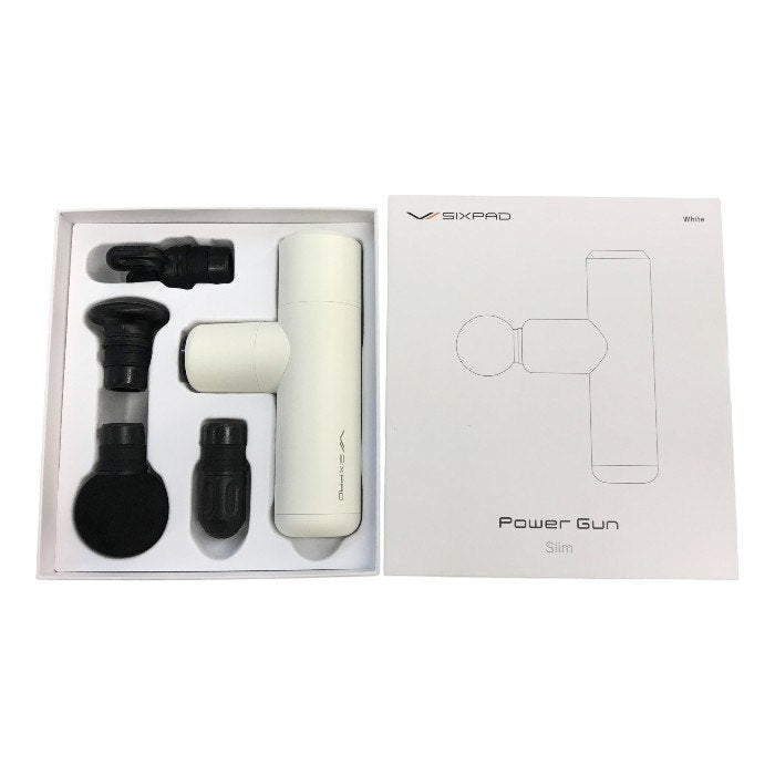 SIXPAD シックスパッド Power Gun Slim ホワイト USB充電 コンパクト ボディケア 持ち運び SE-BX-02A 中古 T1