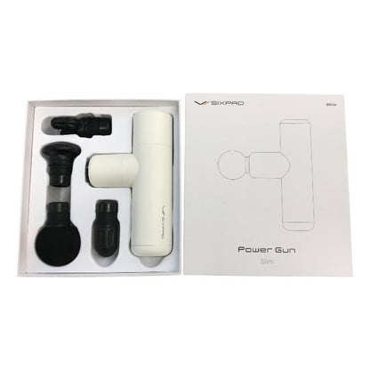 SIXPAD シックスパッド Power Gun Slim ホワイト USB充電 コンパクト ボディケア 持ち運び SE-BX-02A 中古 T1