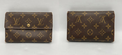 LOUIS VUITTON ルイヴィトン モノグラム ポルトトレゾール・エテュイ・パピエ 三つ折り財布 M61202 中古 D4