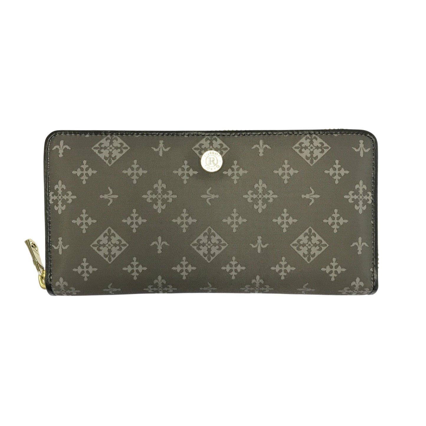 russet ラシット 長財布 レディース ラウンドジップ ファスナー 三層式小銭入れ 収納大 グレー SO-348 中古 T1