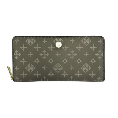 russet ラシット 長財布 レディース ラウンドジップ ファスナー 三層式小銭入れ 収納大 グレー SO-348 中古 T1