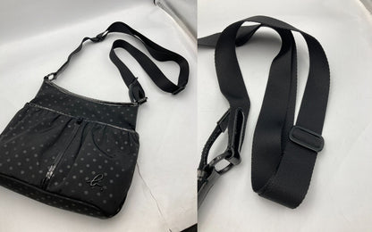 agnes b. アニエスベーボヤージュ ドット柄 ナイロン ショルダーバッグ 中古 D4