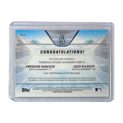 TOPPS MLBカード BOWMAN CHROME EMERSON HANCOCK ZACH DELOACH SEATTLE MARINERS /99 #FFA-EZ 中古 IT2