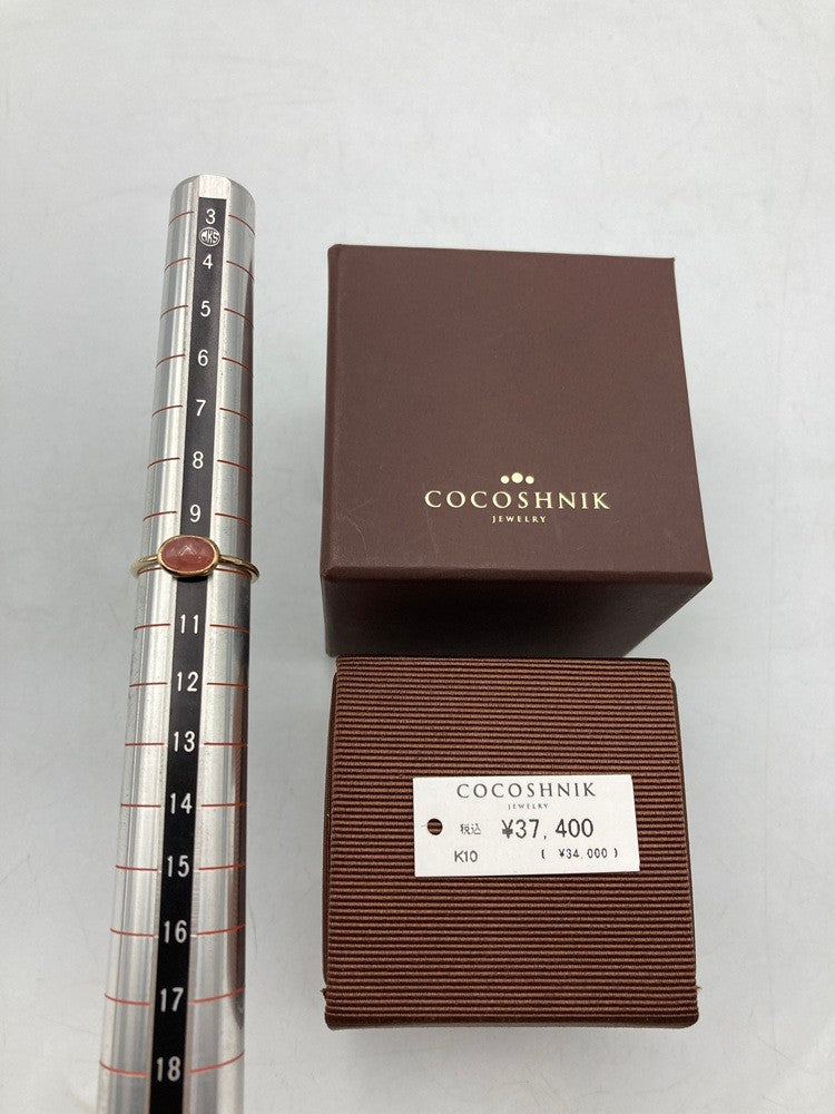 COCOSHNIK ココシュニック K10 ロードクロサイト オーバルカボション リング 10号 中古 D4