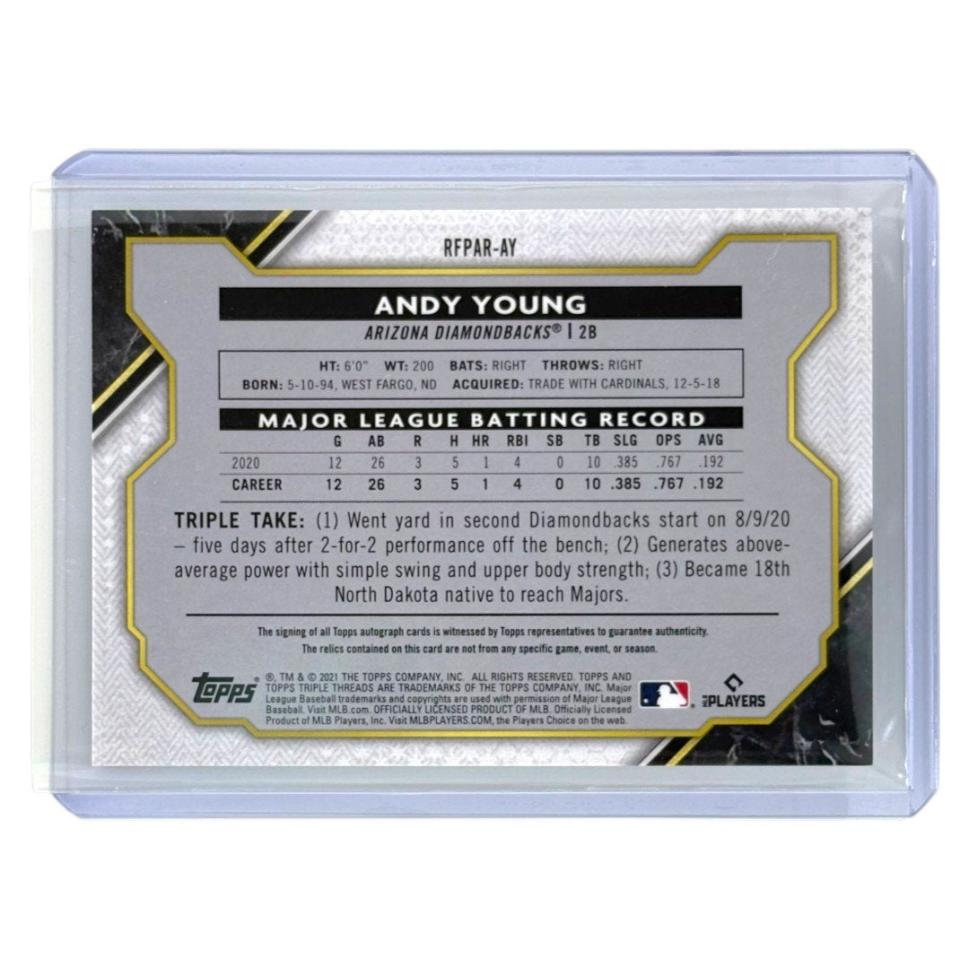 TOPPS MLBカード TRIPLE THREADS ANDY YOUNG ARIZONA DIAMONDBACKS /99 #RFPAR-AY 中古 IT1