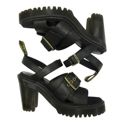 Dr.Martens ドクターマーチン GRANIK サンダル レディース レザー ヒール 厚底 バックル グラニク ブラック UK5 中古 T1